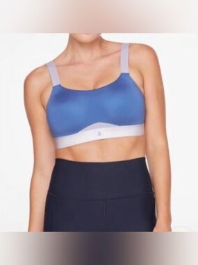 Third Love Kinetic Adjustable Sports Bra Women’s 34 H Blue Gym Workout Athletic